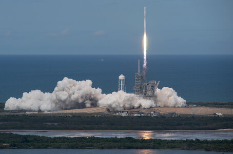 The SpaceX Falcon 9 rocket photo