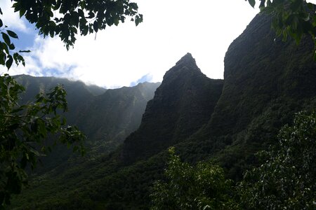 Coastline on the Kalalau trail in Kauai Hawaii