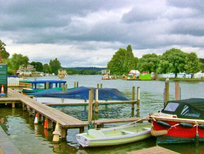 picturesque henley-on-thames in england photo