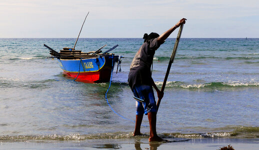 Fishing boat Ilocos Norte, Philippines photo