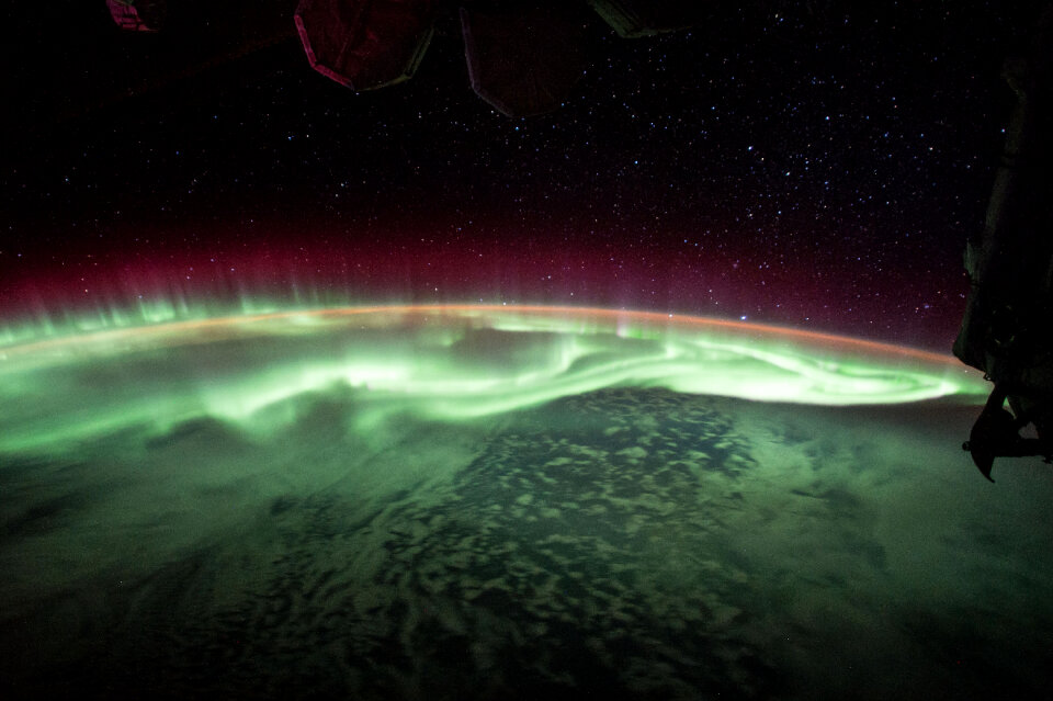 The Aurora From Orbit