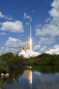 Falcon 9 launch vehicle lifts off Launch