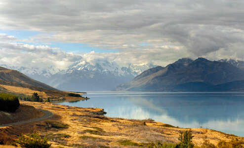 Mount Cook Viewpoint With The Lake Pukaki photo