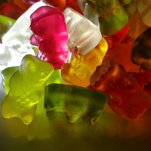 Fruit jelly haribo background image