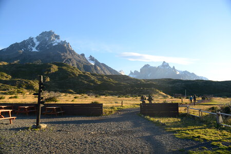 Refugio Paine grande camp in Torres del Paine