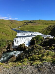 Skogafoss waterfall in southern Iceland photo