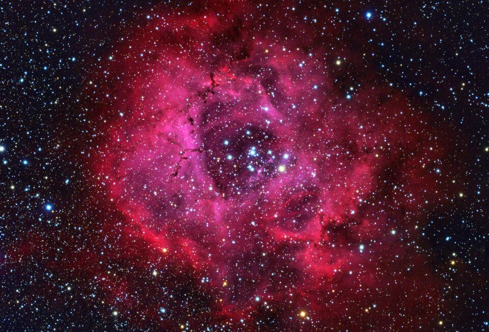Nebula and galaxies in space