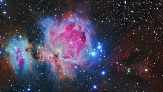 The Great Orion nebula in the constellation Orion