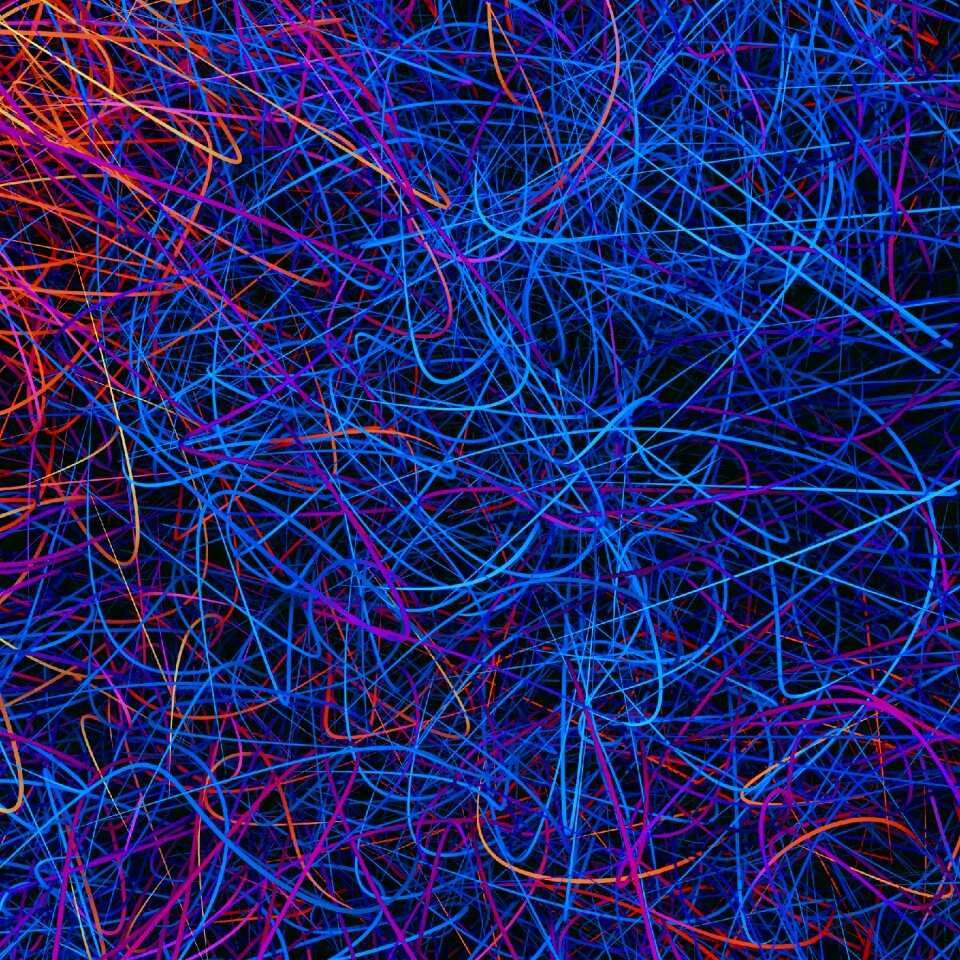 Blue threads or fur