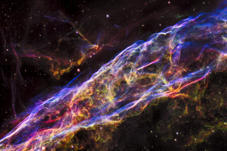a small section of the Veil Nebula photo