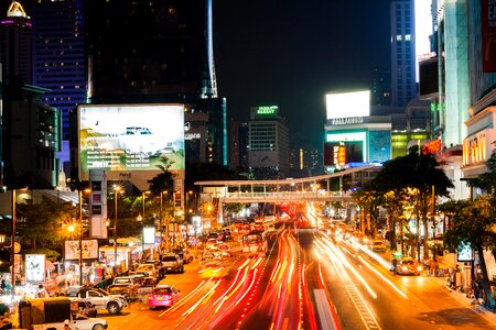 City Traffic at Night photo
