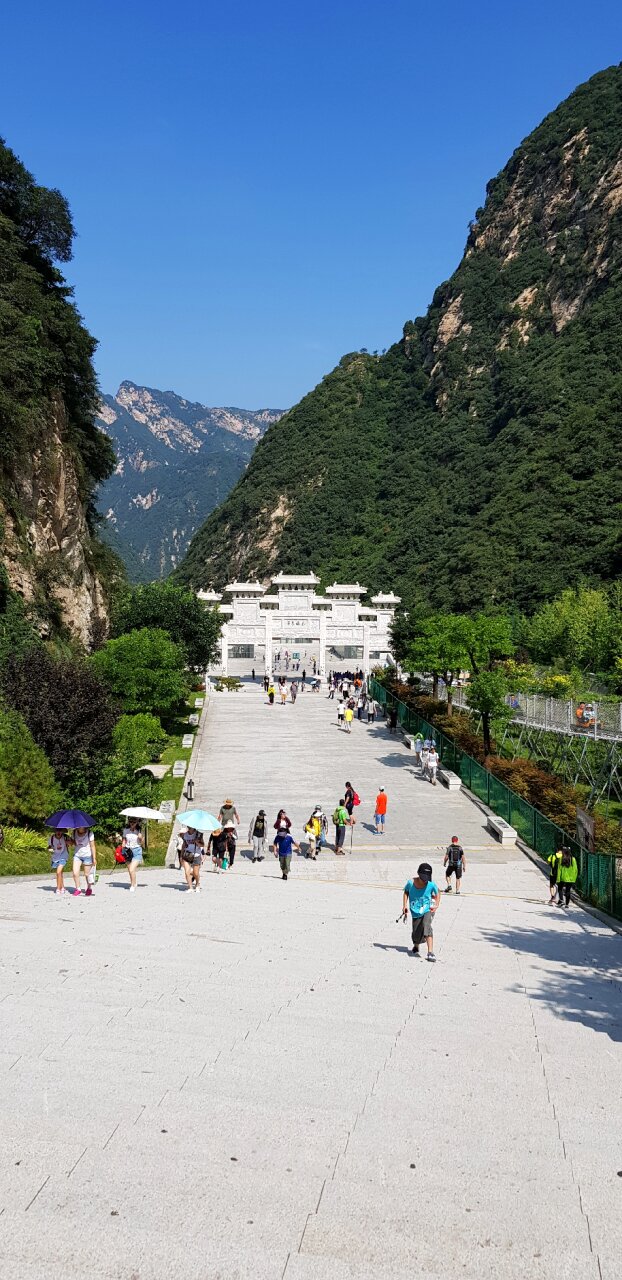 Entrance gate in Huashan National Park