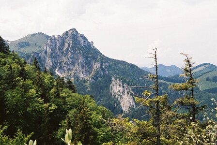 kampenwand mountain at the chiemsee lake in bavaria photo