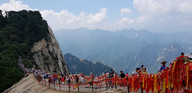 Mount Hua in Shaanxi province, China photo