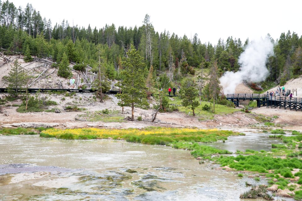 Hiking trail toward Sky Rim, Yellowstone National Park