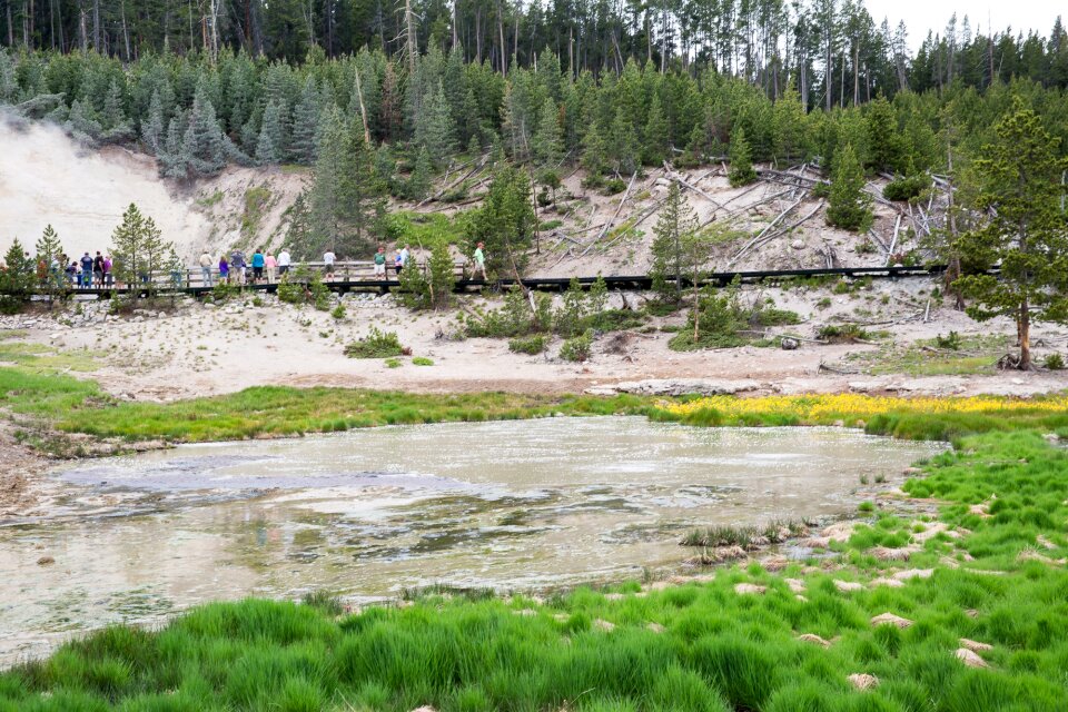Hiking trail toward Sky Rim, Yellowstone National Park