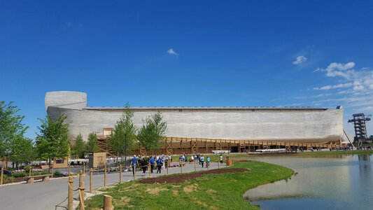 Exterior of Noah ark replica at the Ark Encounter Theme Park photo