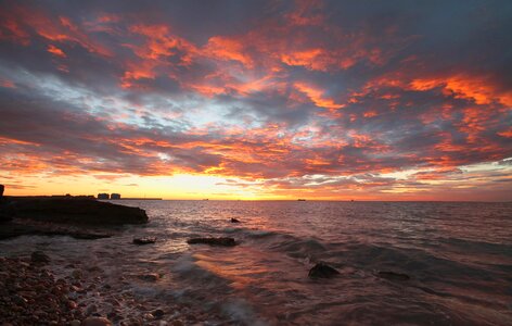 Sunset in the Sagunto beach