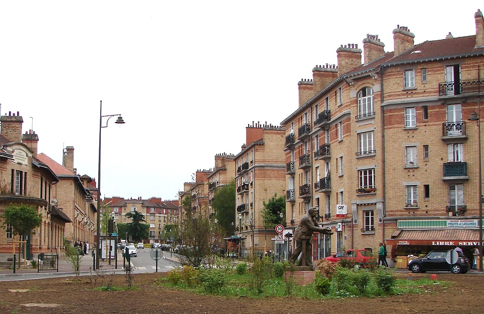 Buildings urban square photo