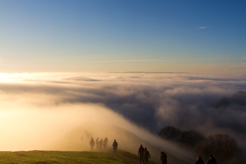 Beautiful landscape in the mountains at sunrise
