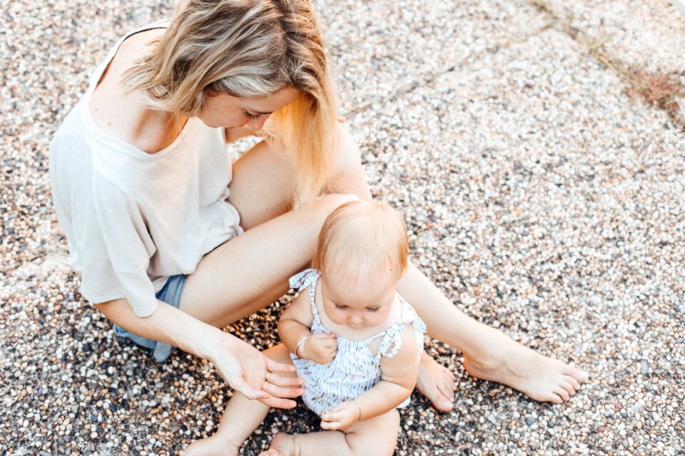 happy loving mother and her baby