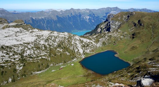 Hiking Path on Schynige Platte, Switzerland photo