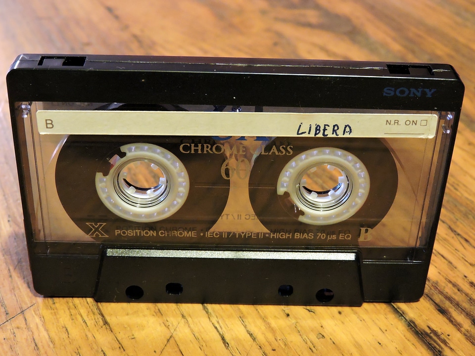 Tape magnetic tape recording