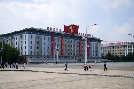 Kim Il Sung Square is Pyongyang’s central square photo