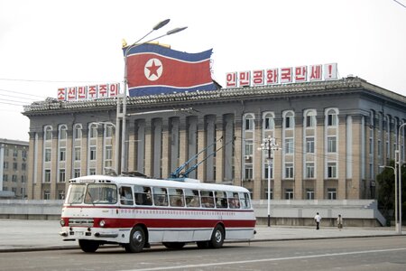 Kim Il Sung Square is Pyongyang’s central square photo