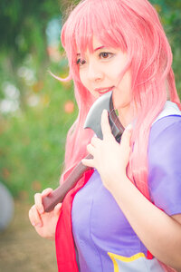 Charming Asian girl in japanese costume