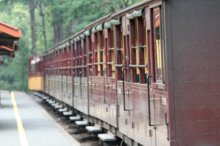 The Puffing Billy narrow gauge steam train