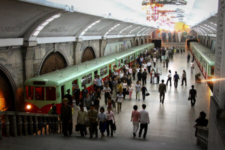 The Puhung subway station on a working day