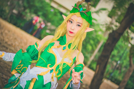 Portrait of Japan anime cosplay woman