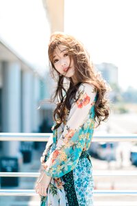 Portrait of beautiful asian chinese brunette woman