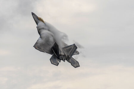 A U.S. Air Force F-22 Raptor with the Air Combat photo