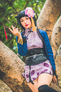 japanese style lolita maid cosplay cute girl