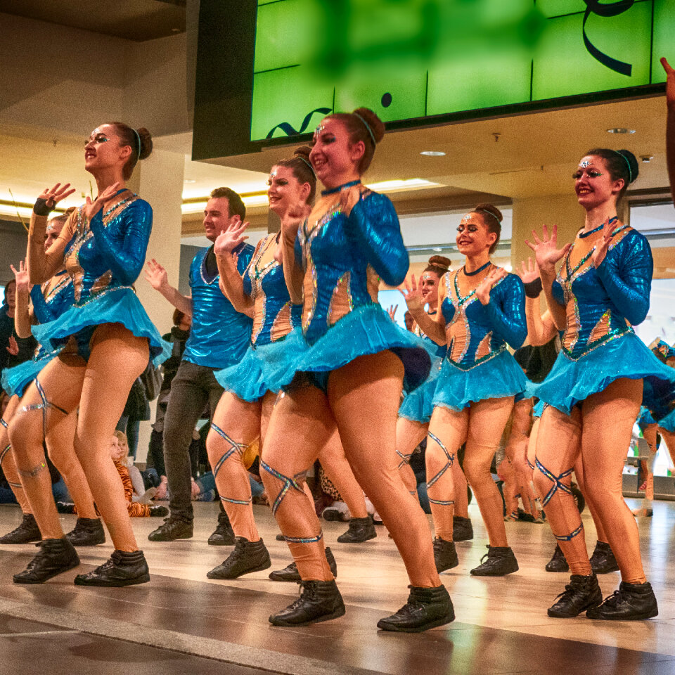 German traditional dance group Funkenmariechen in carnival