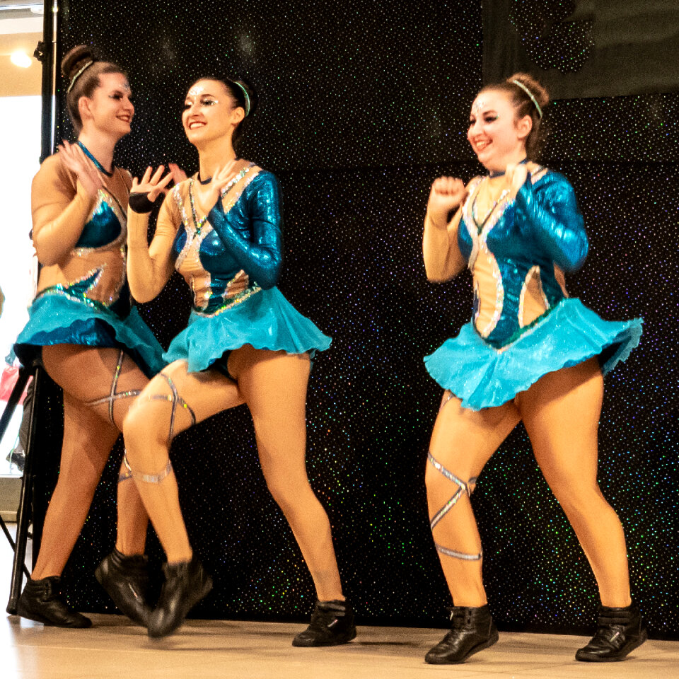 German traditional dance group Funkenmariechen in carnival