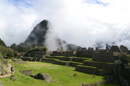 Machu Picchu is a UNESCO World Heritage Site in Peru photo