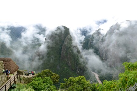 Machu Picchu is a UNESCO World Heritage Site in Peru photo