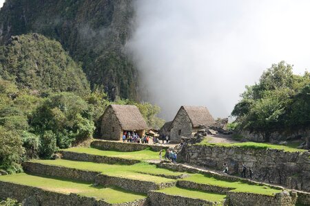 Machu Picchu is a UNESCO World Heritage Site in Peru photo