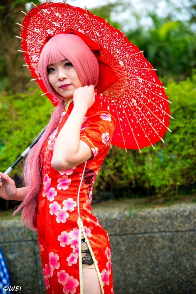 Portrait of a young girl in a costume