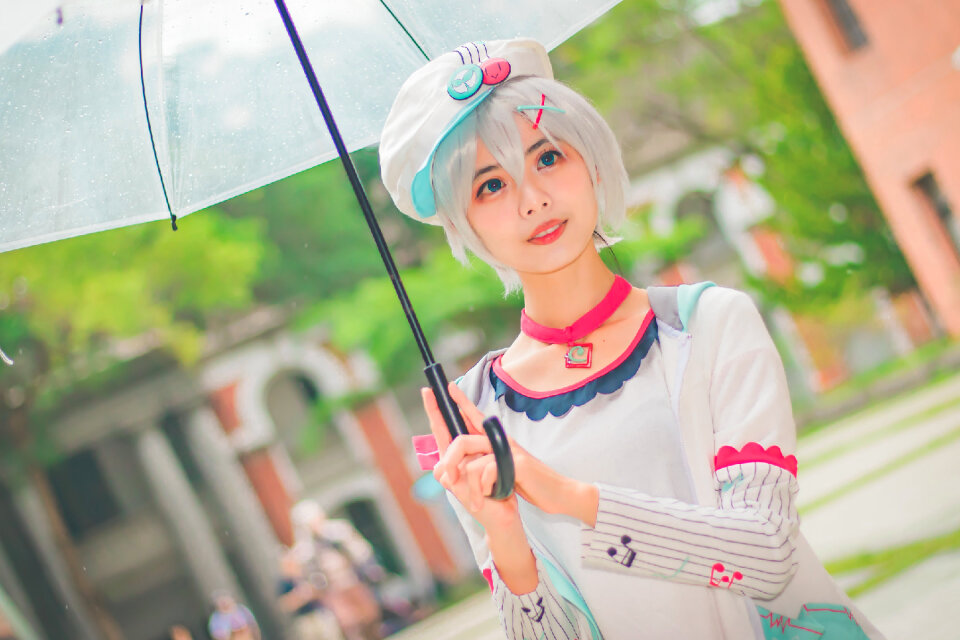 Portrait of a young girl in a costume