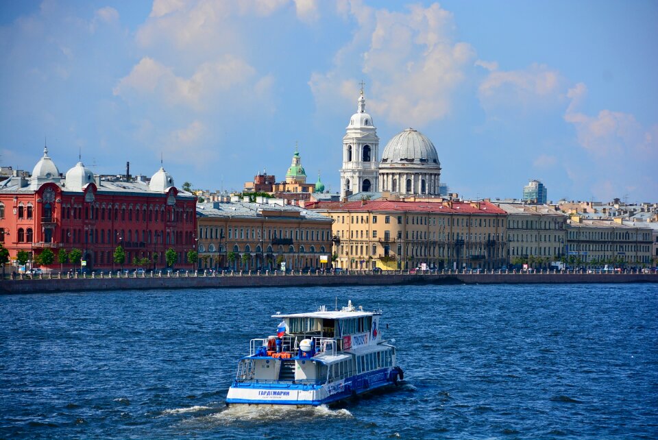 Boat in Saint Petersburg, Russia