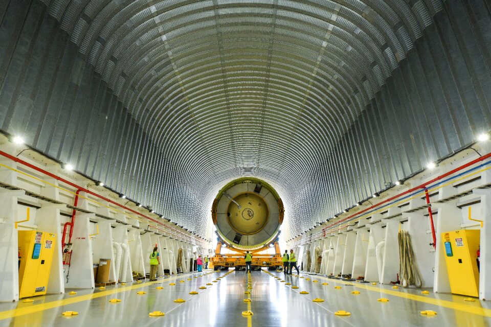 SLS Rocket Departs Michoud Assembly Facility