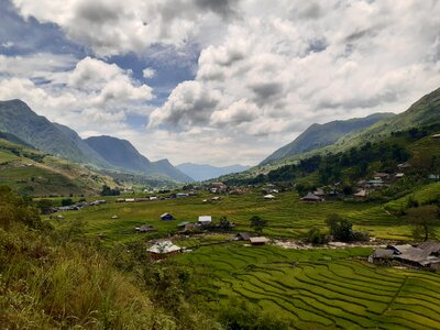 Mu Cang Chai, terraced rice field landscape photo