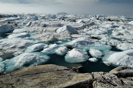 Greenland. Ilulissat. Ice field