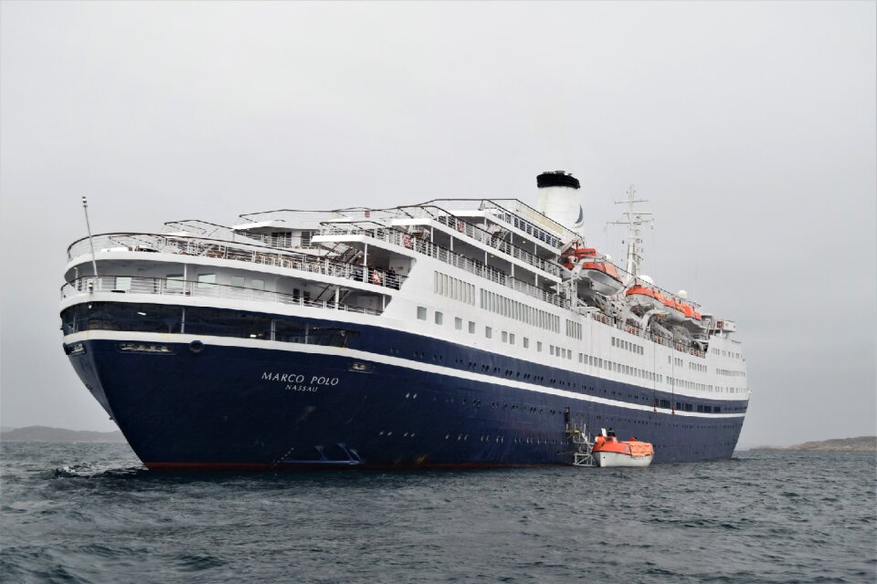 Cruise ship in Greenland. Ilulissat