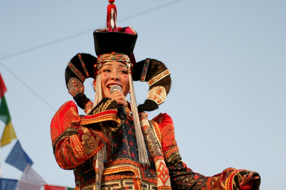 A mongolian dance troop