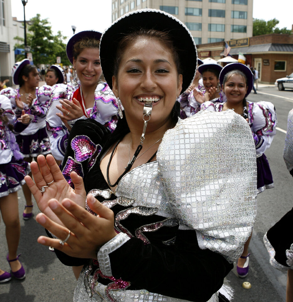 A Bolivian dance troop